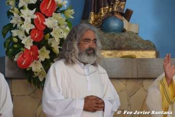Misa y procesión religiosa en Cazadores  (Foto Francisco Javier Santana)